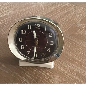 Vintage Westcox Baby Ben Windup Alarm Clock Luminous Hands and Numbers. Working